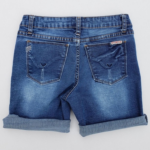 Girl's HUDSON Denim Stretchy Shorts sz 16 - Picture 2 of 8